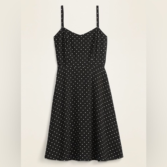 Gap fit and flare cami mini dress polka dot medium - Picture 3 of 9